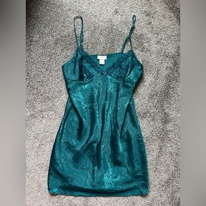 Adonna Teal Lace Dress